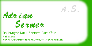 adrian sermer business card